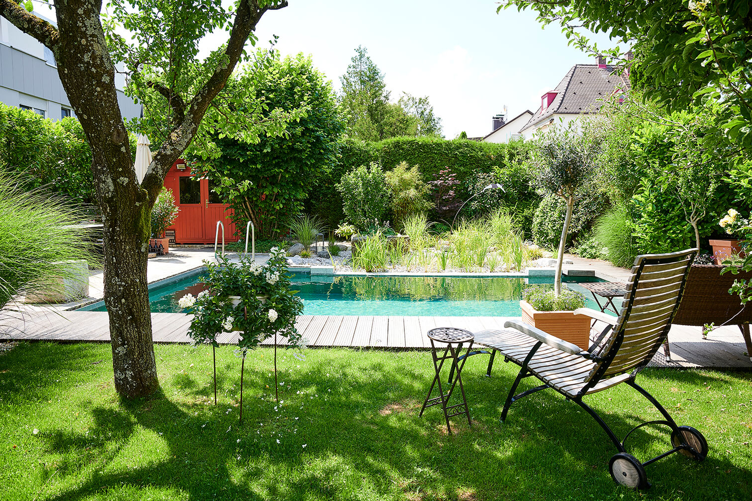 Naturpool im Garten in Donauwörth / Augsburg
