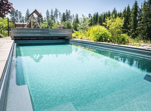 Naturpools - Ihre persönliche Oase – mit kristallklarem Wasser, ganz ohne Chlor.